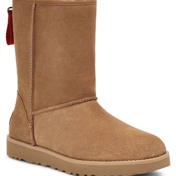 NEW UGG Classic Short Logo Zip Boots - Warm Winter Shoes - Picture 1 of 10